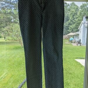 Gloria Vanderbilt Blue Polka Dot Jeans